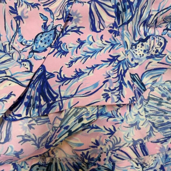 Lilly Pulitzer Zenon Ruffle Romper Magnolia Lilac “A Little Jelly” 6 EUC - Picture 10 of 15